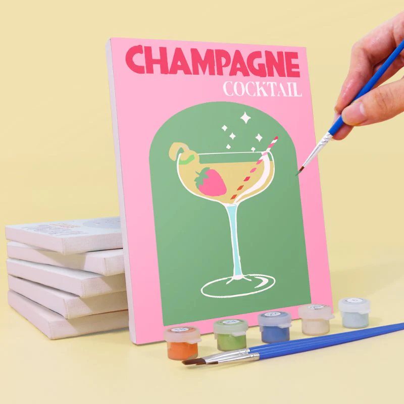 12 Mini Paintings | Colorful Cocktail Bundle - Image 6
