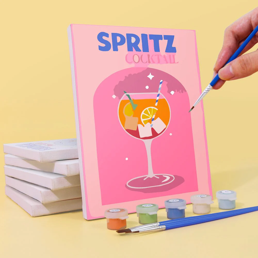 12 Mini Paintings | Colorful Cocktail Bundle - Image 7