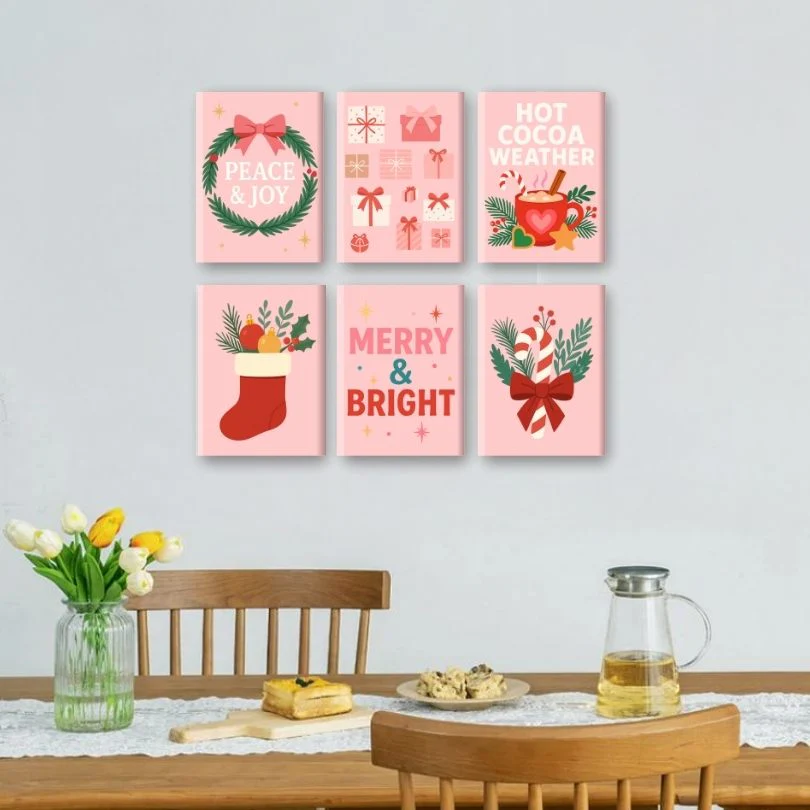 6 Mini Paintings - Christmas Season Set - Image 2