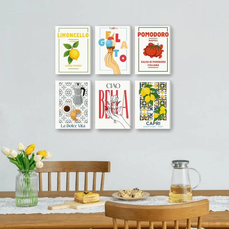 6 Mini Paintings - Italian Flavor Set - Image 2