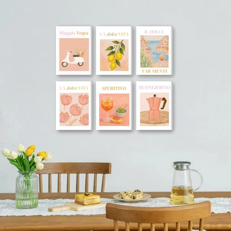 6 Mini Paintings - Italian Vibes Set - Image 2