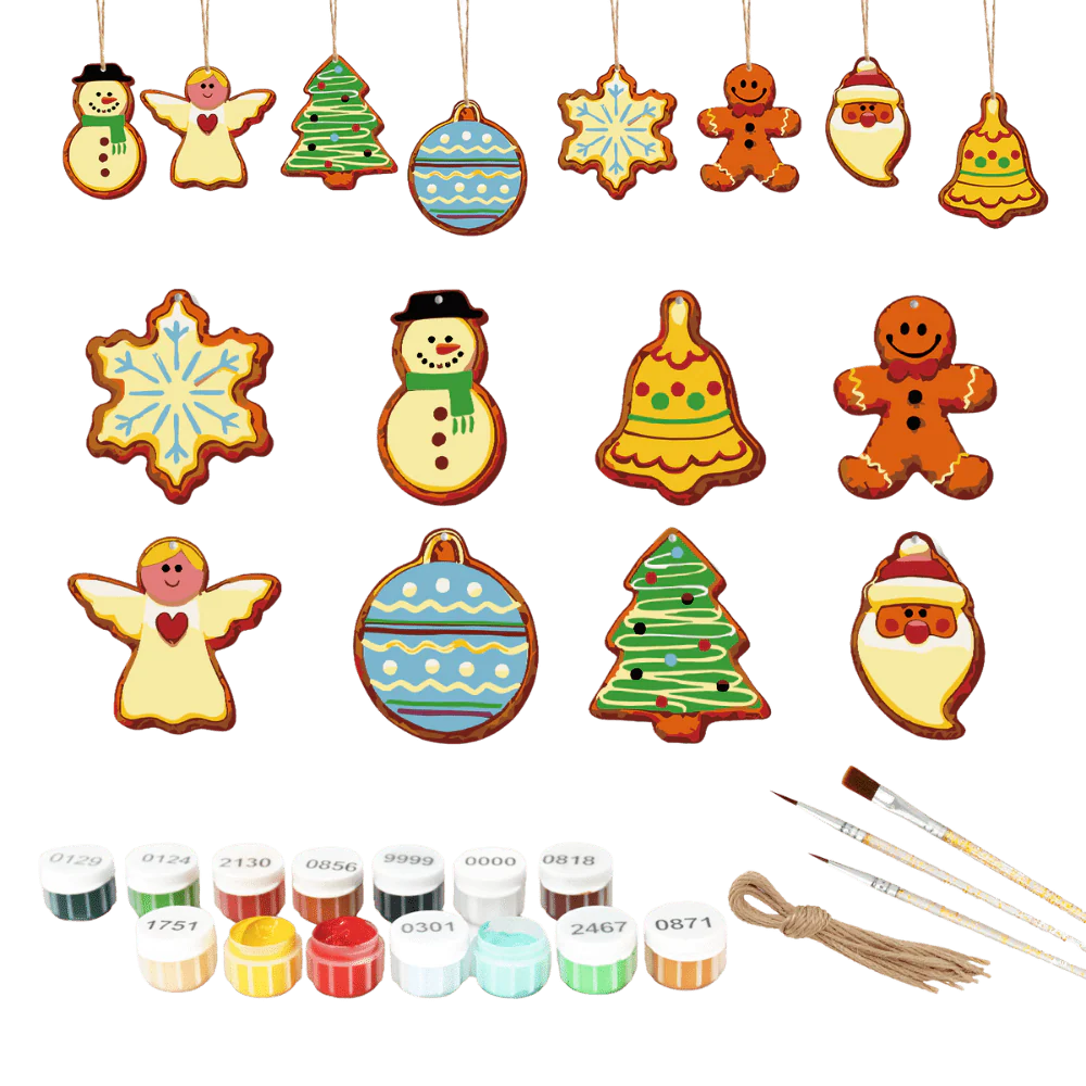 8 Christmas hangers - Christmas Eve set