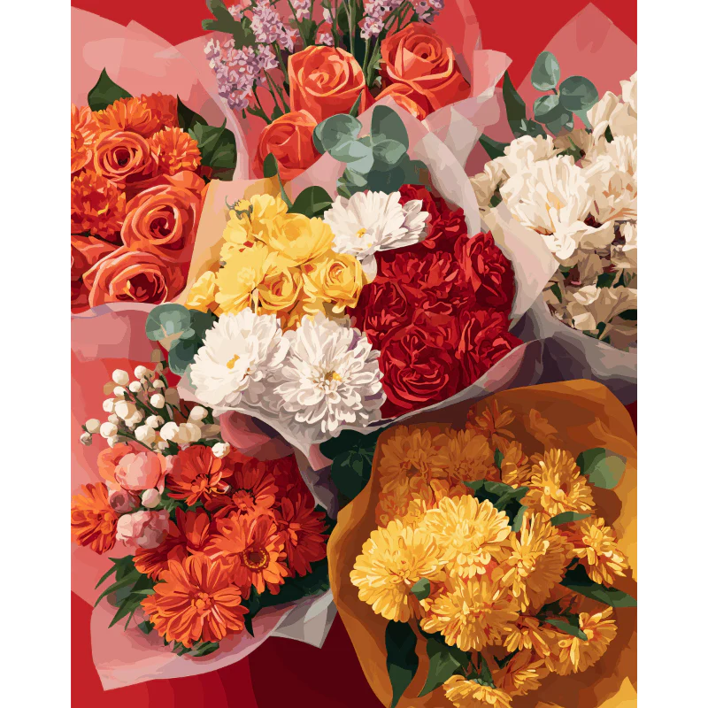 A bouquet sale | Paint by Number