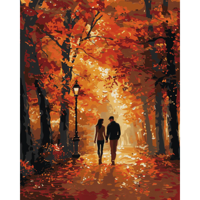 An Autumn walk | Paint by Number