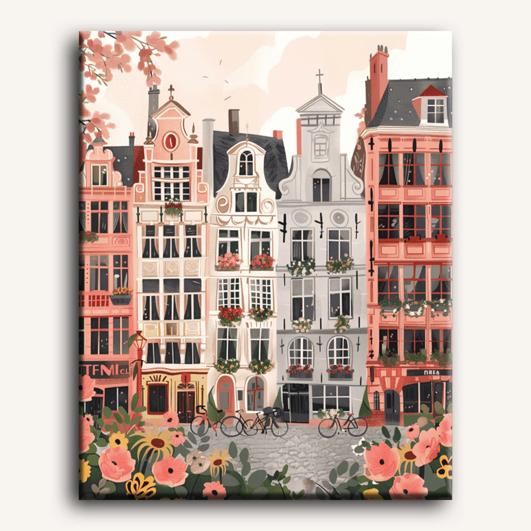Belgium City | Paint by Number - Image 2