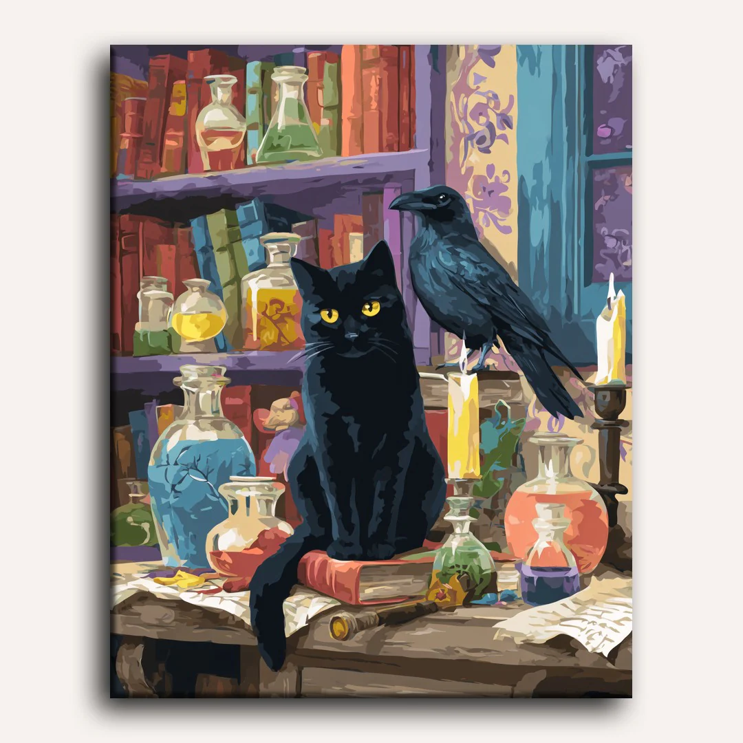 Black companions | Paint by Number - Image 2