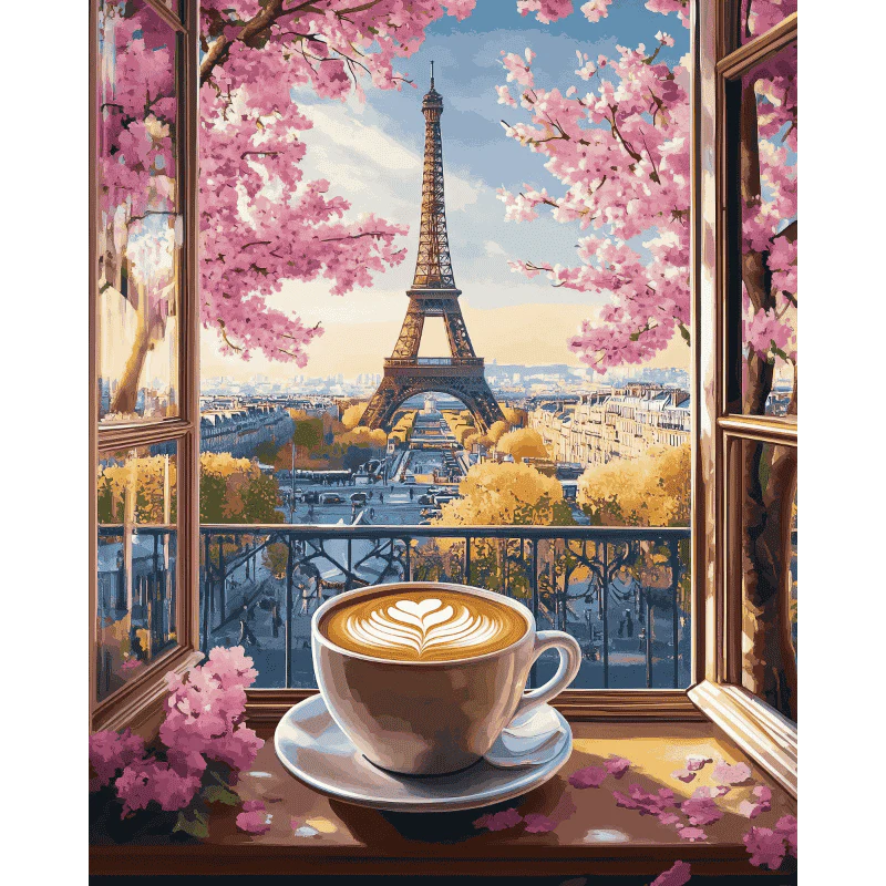 Cappuccino in Paris | Paint by Numbers