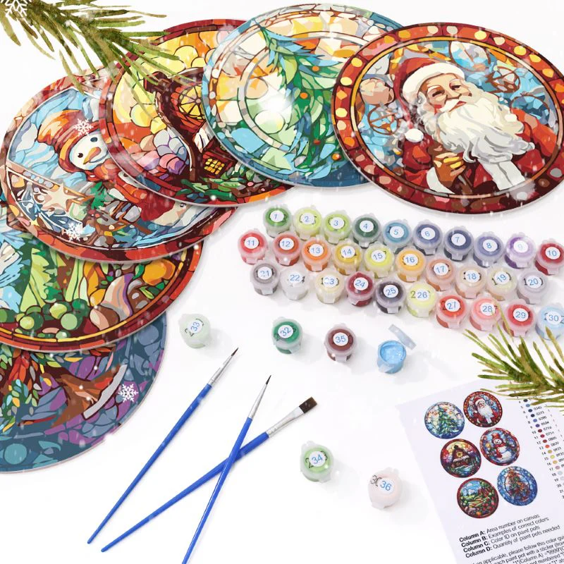 Christmas Placemats 6 Pieces | Paint by Numbers - Image 11