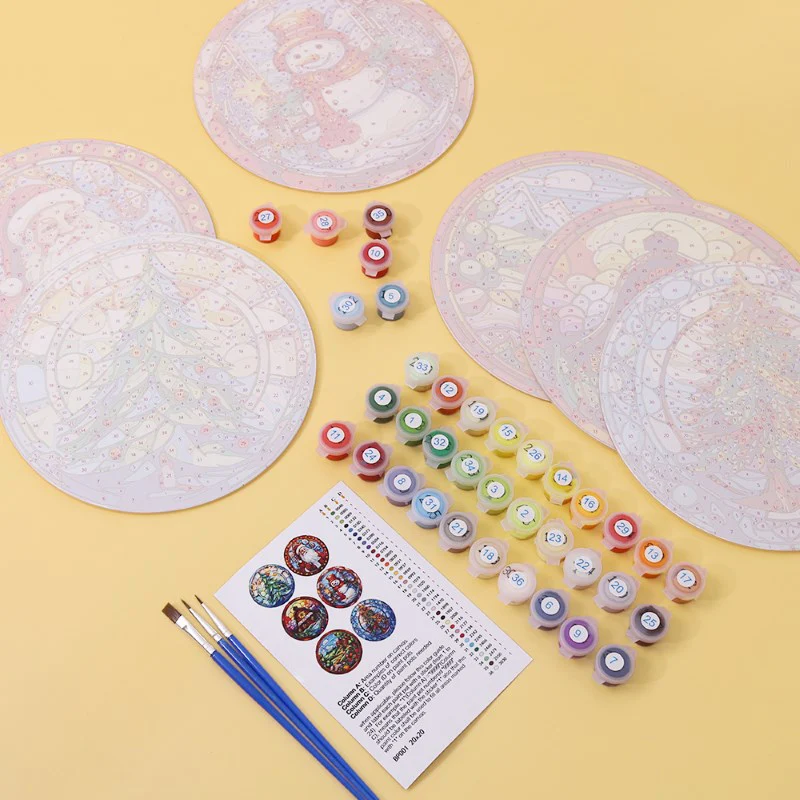 Christmas Placemats 6 Pieces | Paint by Numbers - Image 2