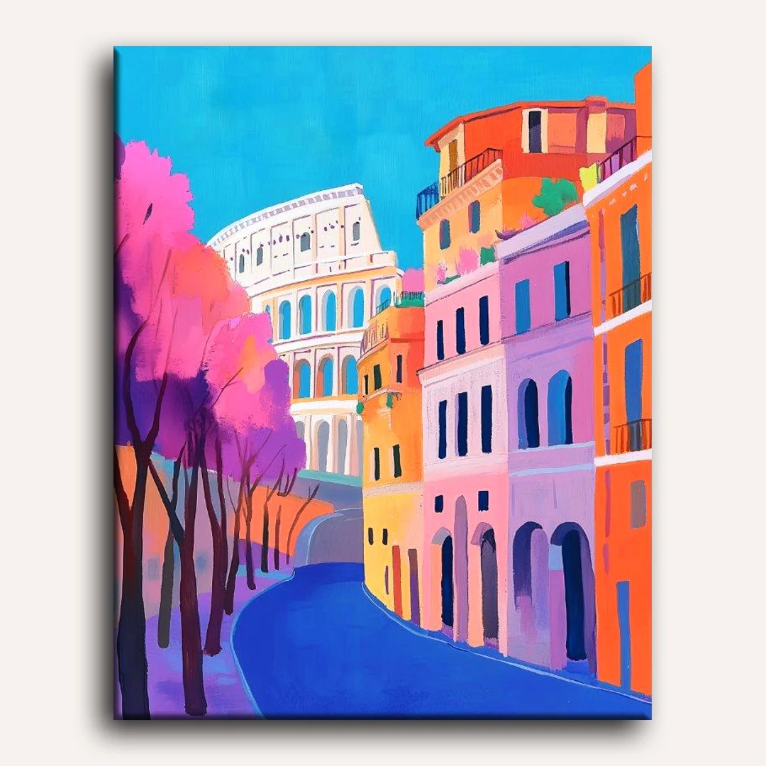 Colorful Rome | Paint by Numbers - Image 2