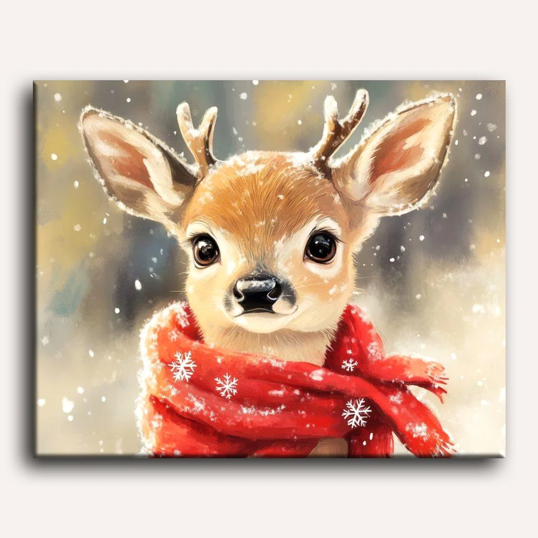 Cute Baby Deer | Paint by Numbers - Image 2