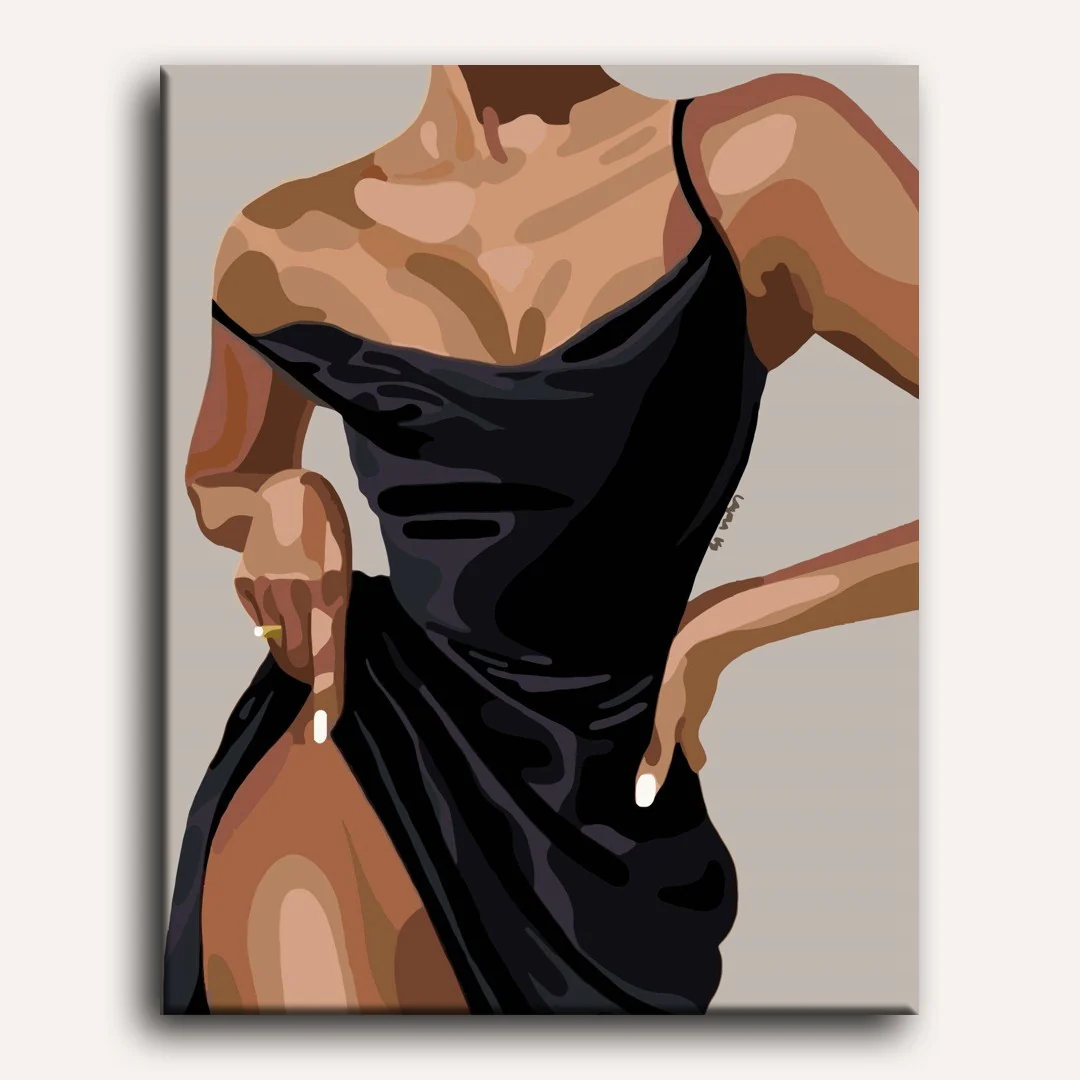 Elegant Woman | Paint by Numbers - Image 2