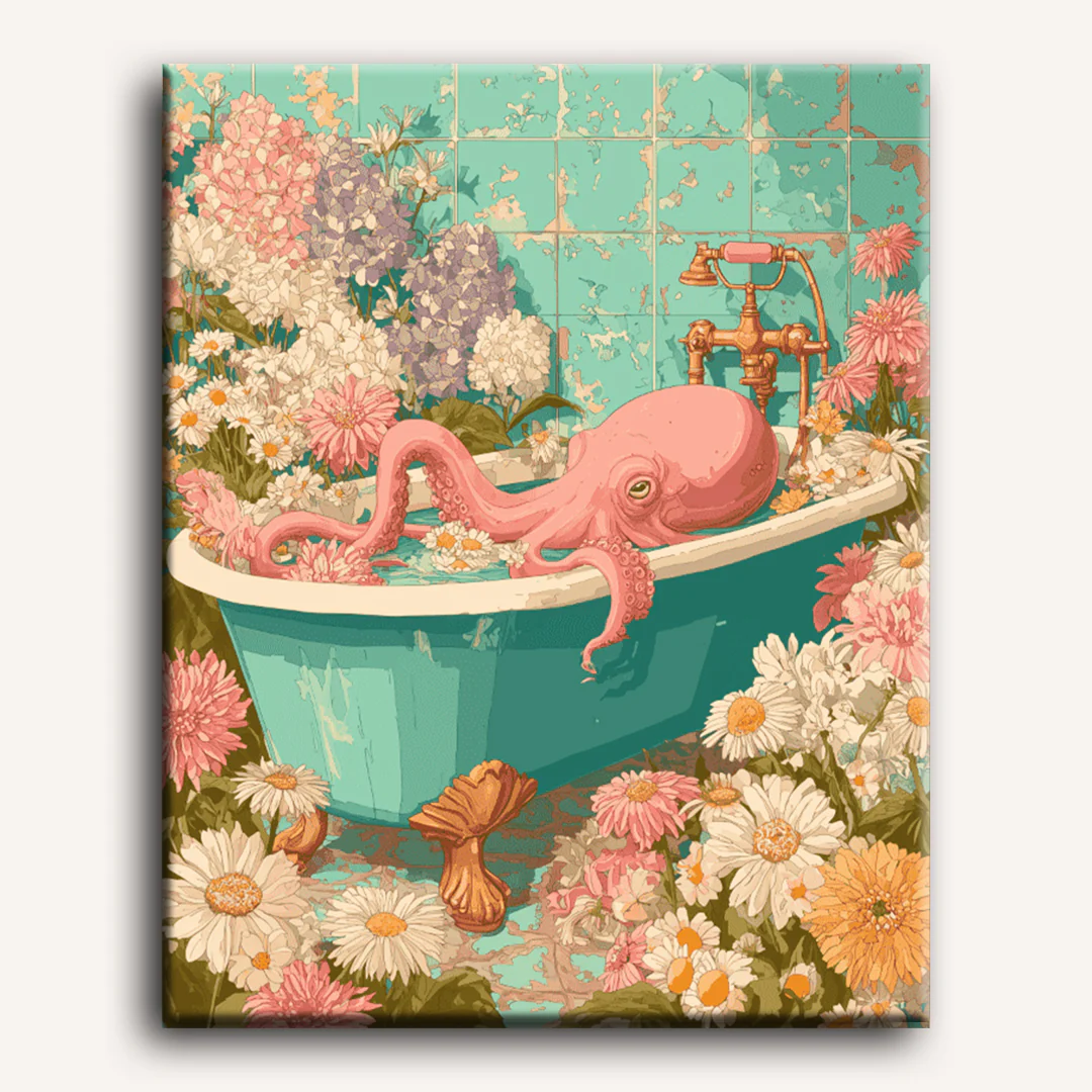 Floral Octopus | Paint by Number - Image 2