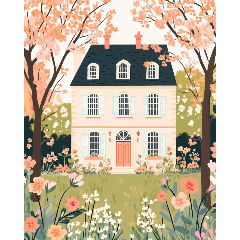 Flower House | Paint by Numbers