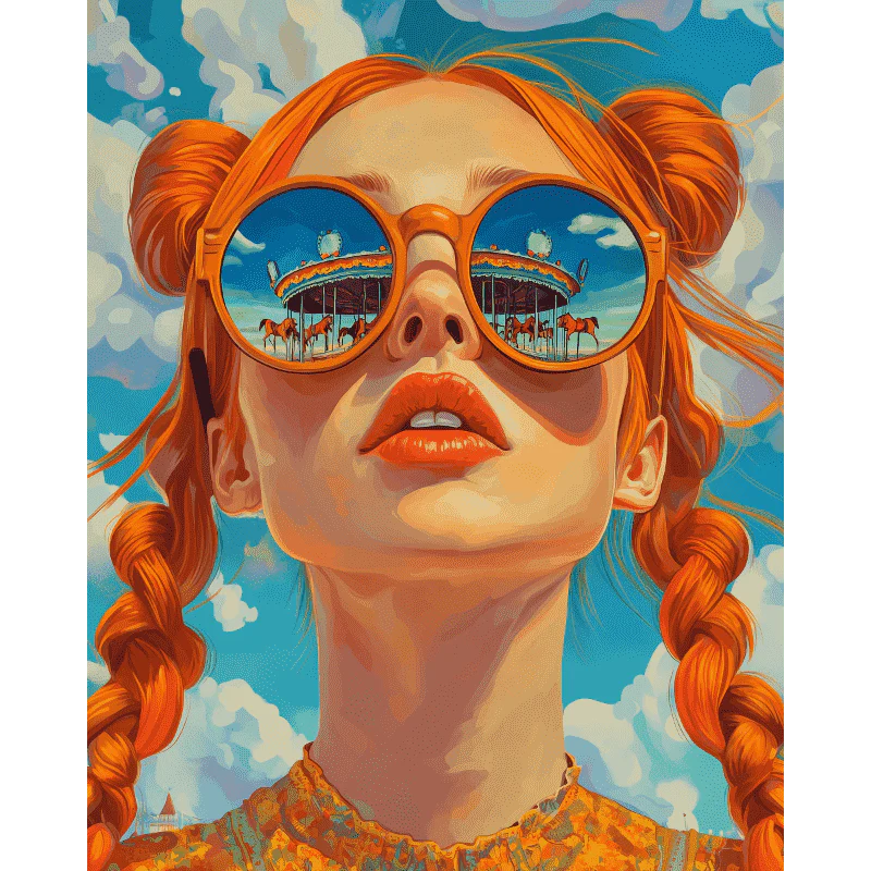 Ginger carousel | Paint by Number