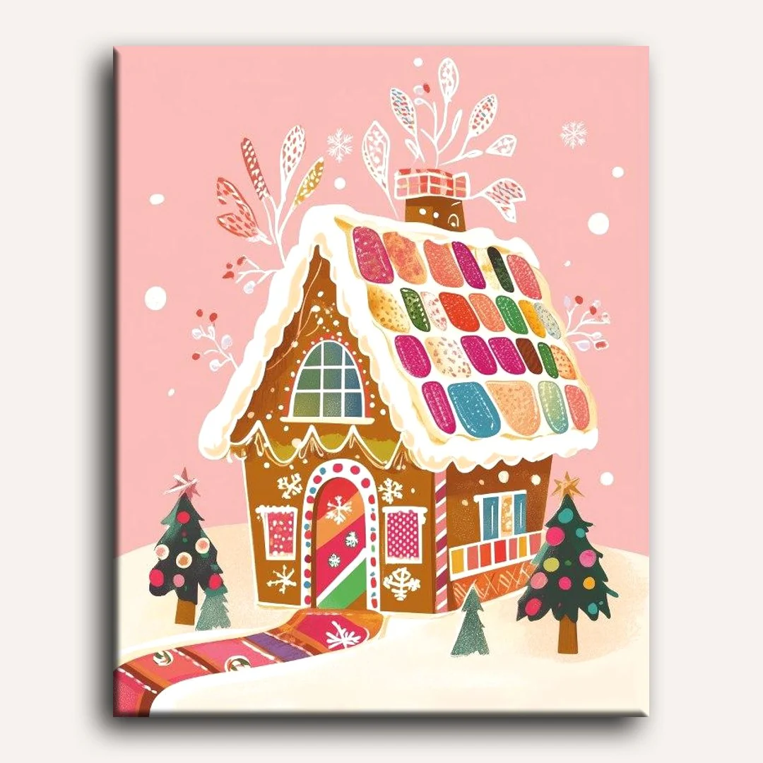 Gingerbread house | Paint by Numbers - Image 2
