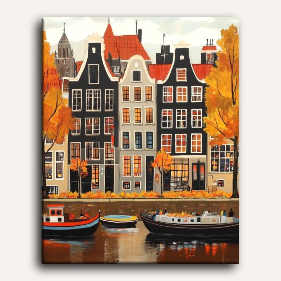 Gorgeous Amsterdam | Paint by Numbers - Image 2