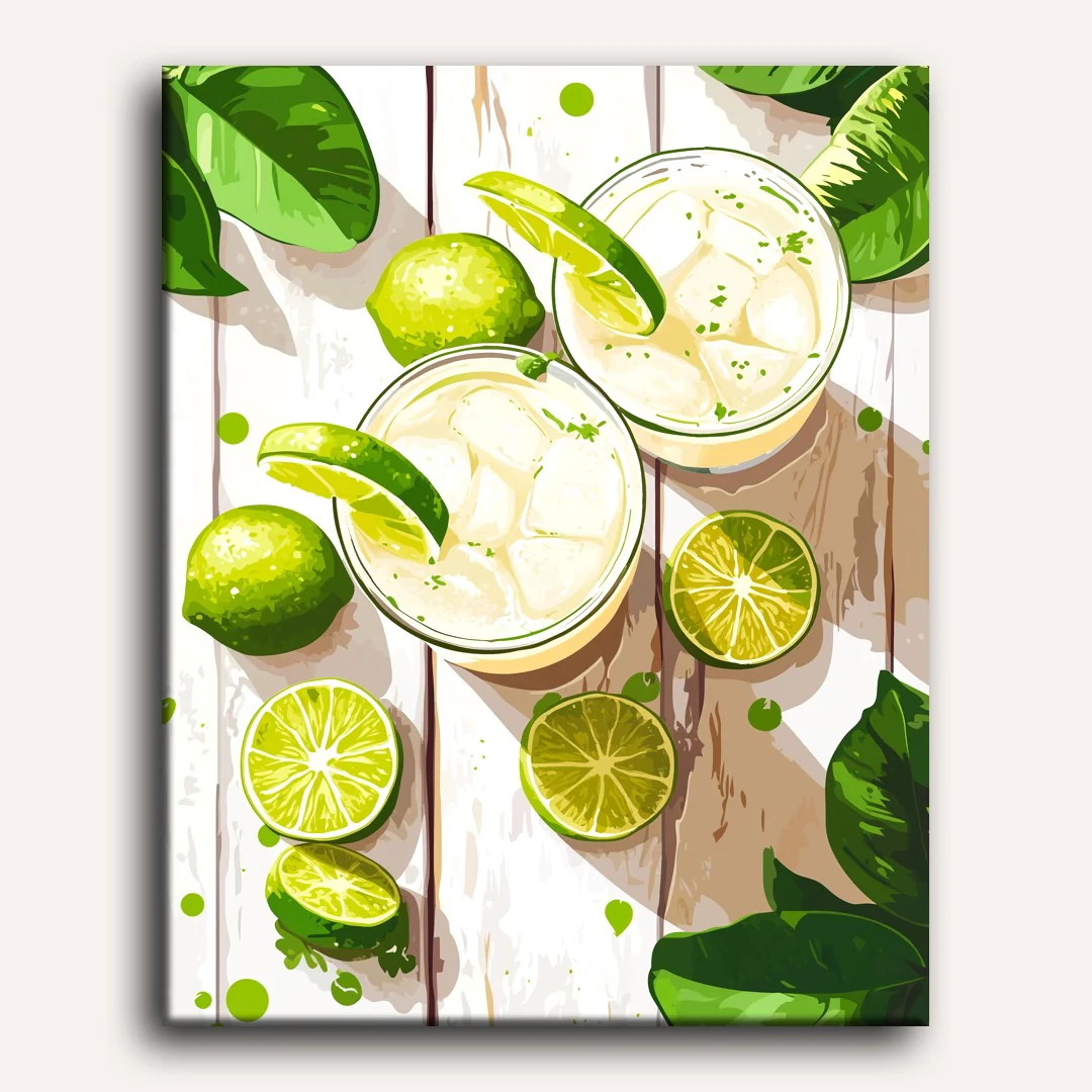 Refreshing Margaritas | Paint by Number - Image 2