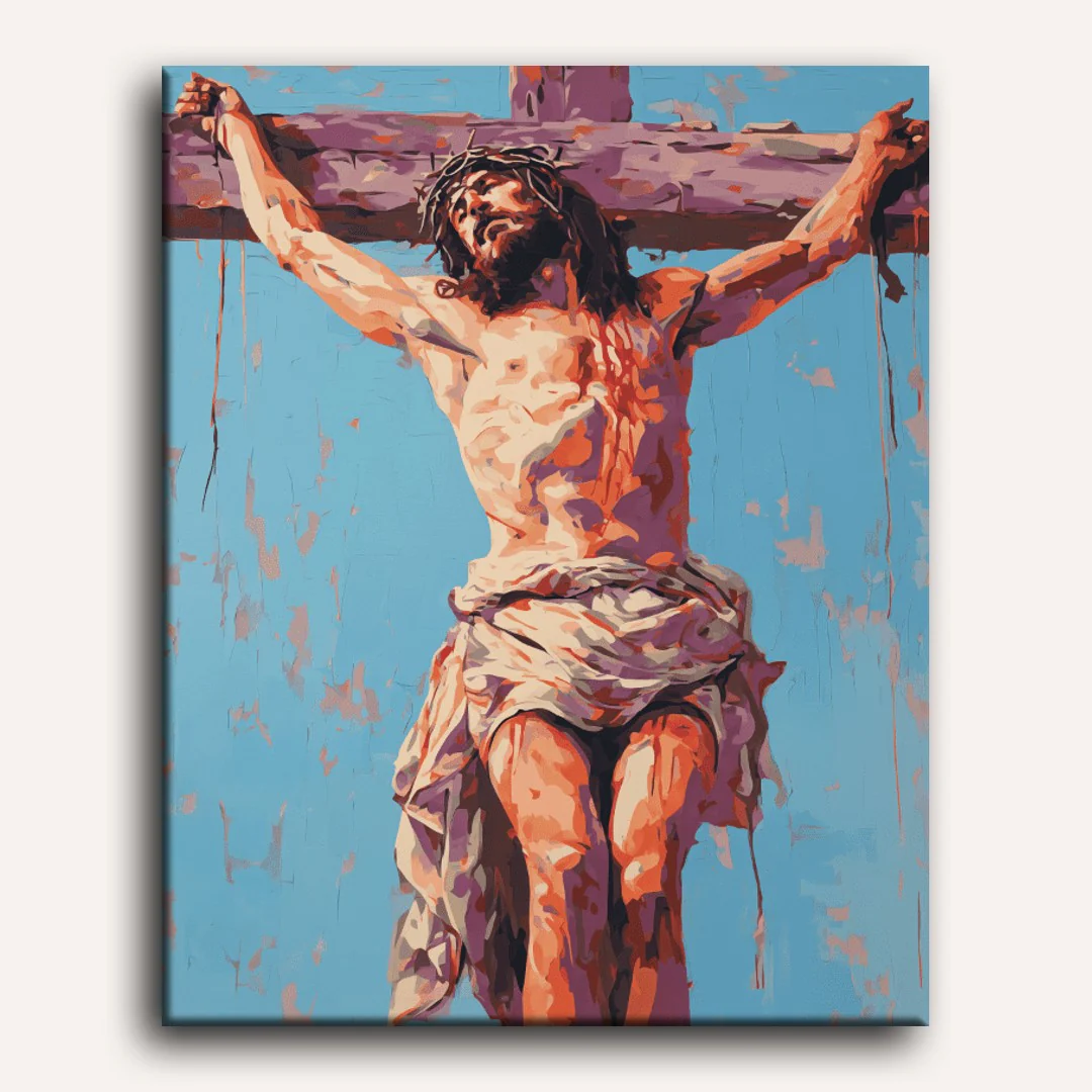 Jesus on the cross | Paint by Number - Image 2