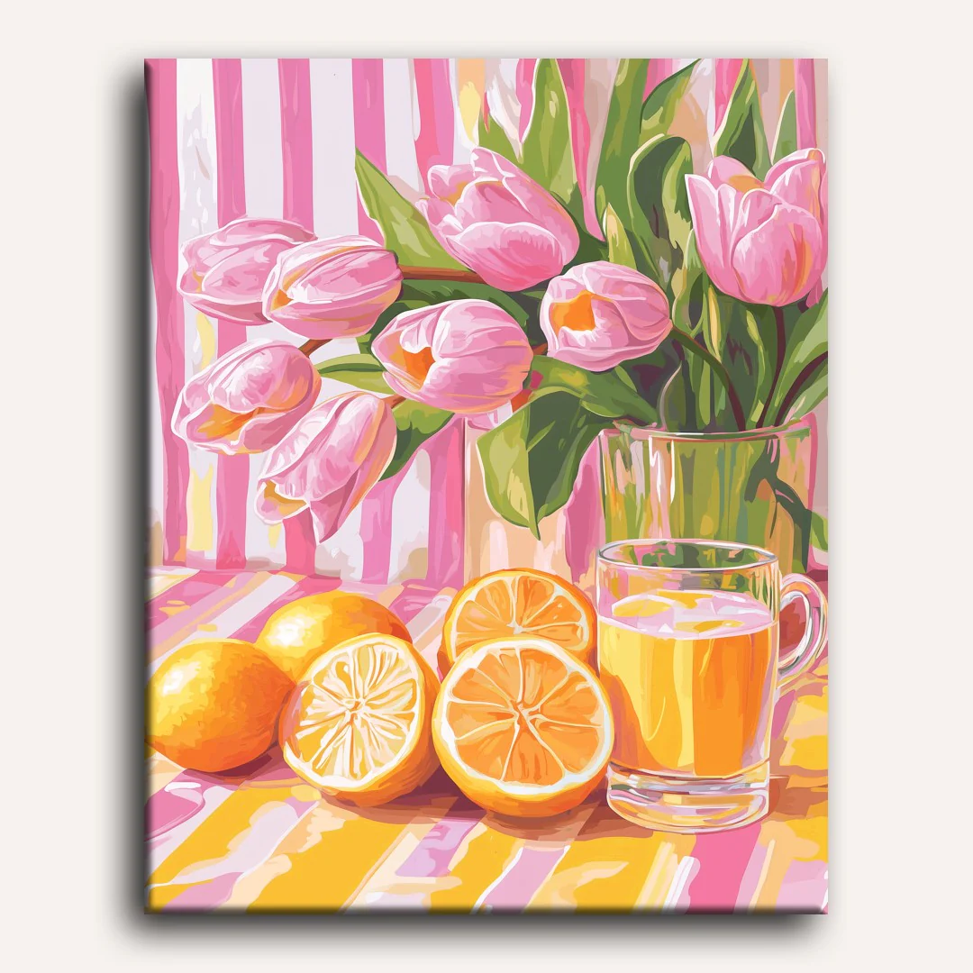 Juicy tulips | Paint by Number - Image 2