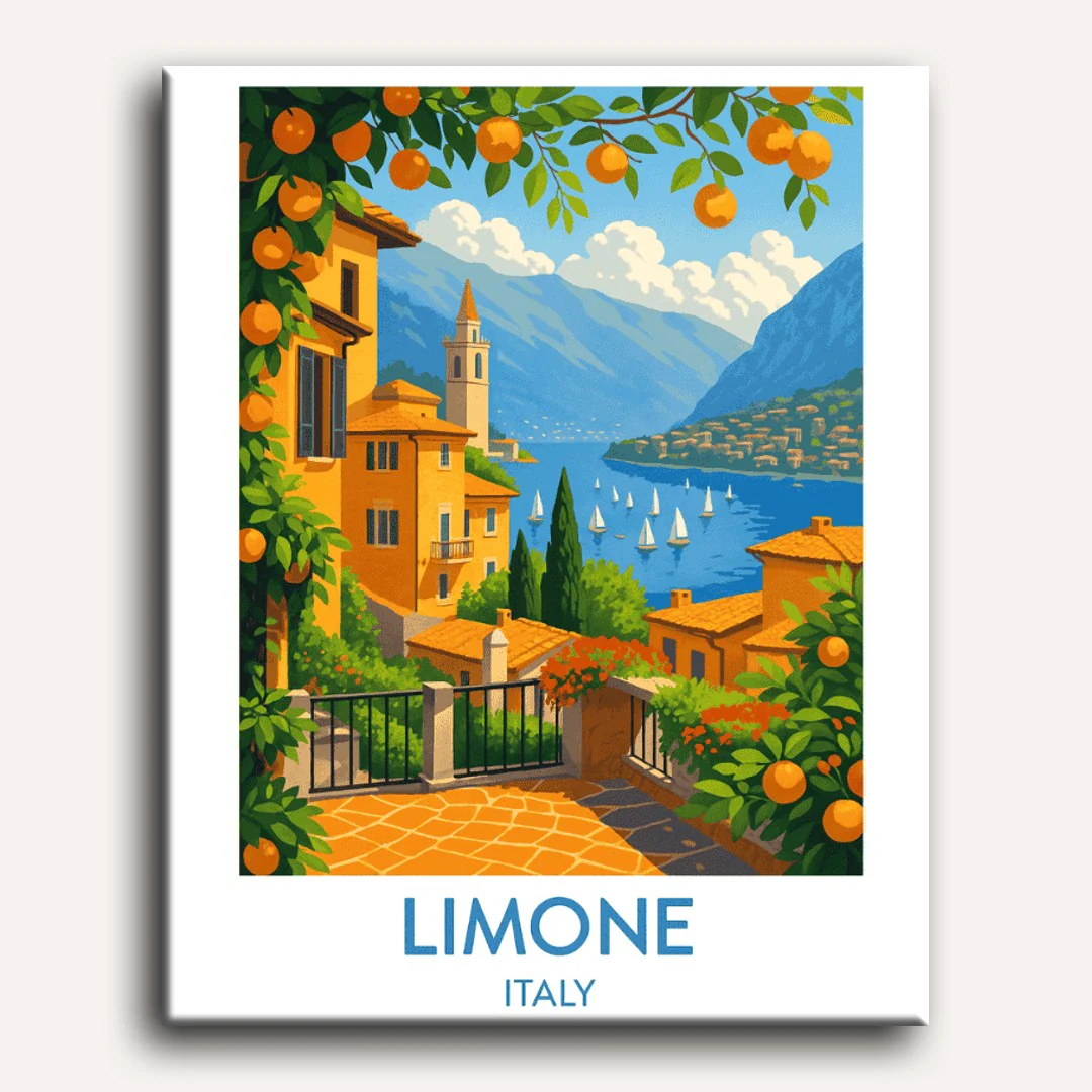Limone Italy | Paint by Number - Image 2