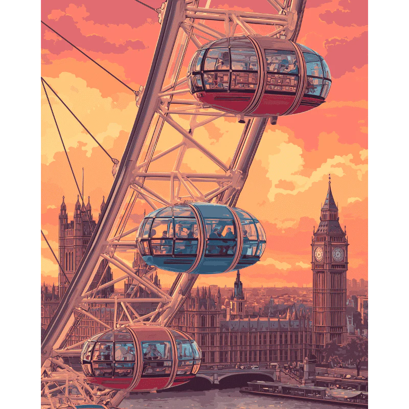 London skyline | Paint by Number