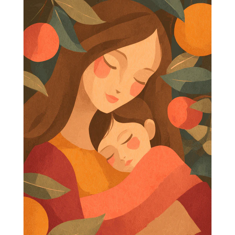 Mother and child | Paint by Number