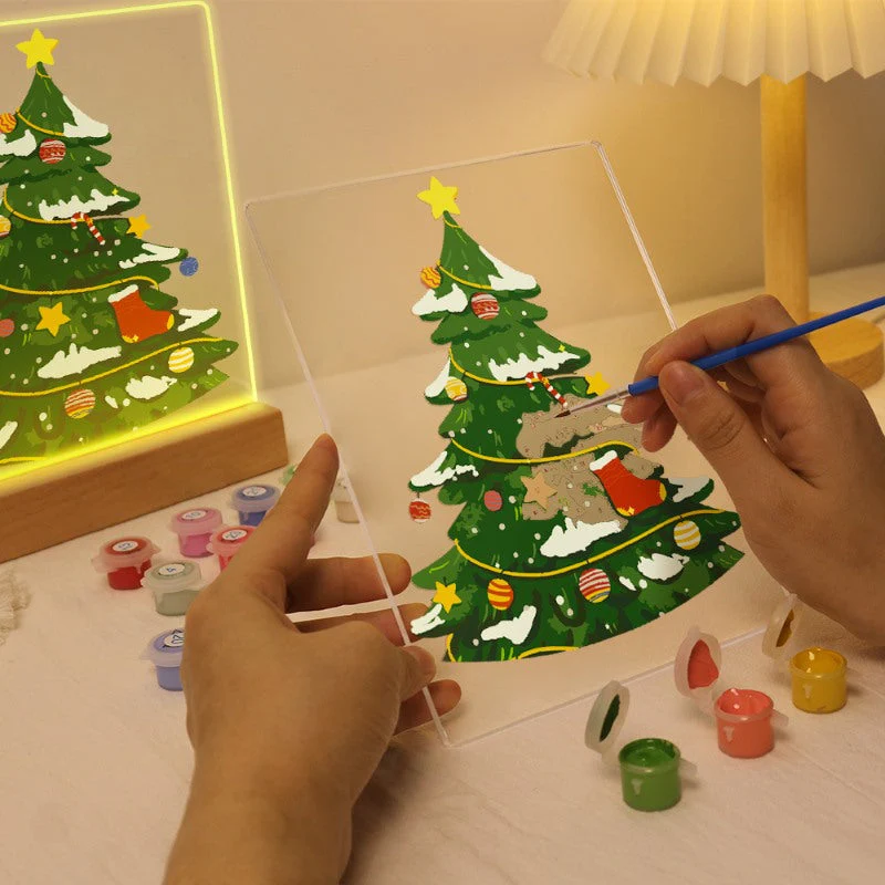 Paint by Numbers Christmas Lamp | Christmas Tree - Image 7