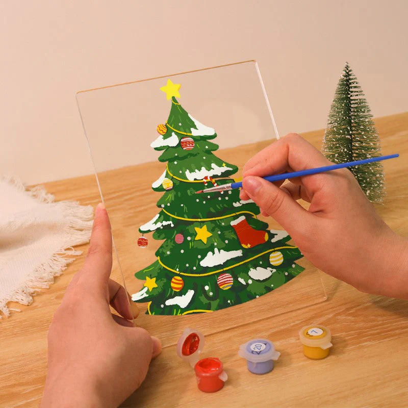 Paint by Numbers Christmas Lamp | Christmas Tree - Image 8