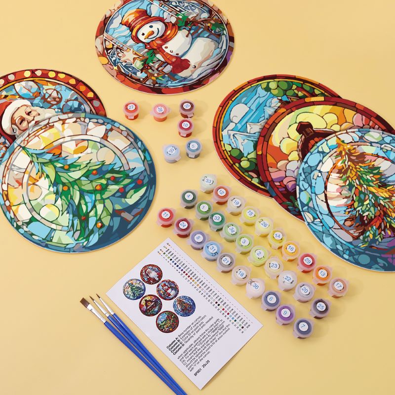 Paint by Numbers - Christmas Placemats | 6 Pieces - Image 3