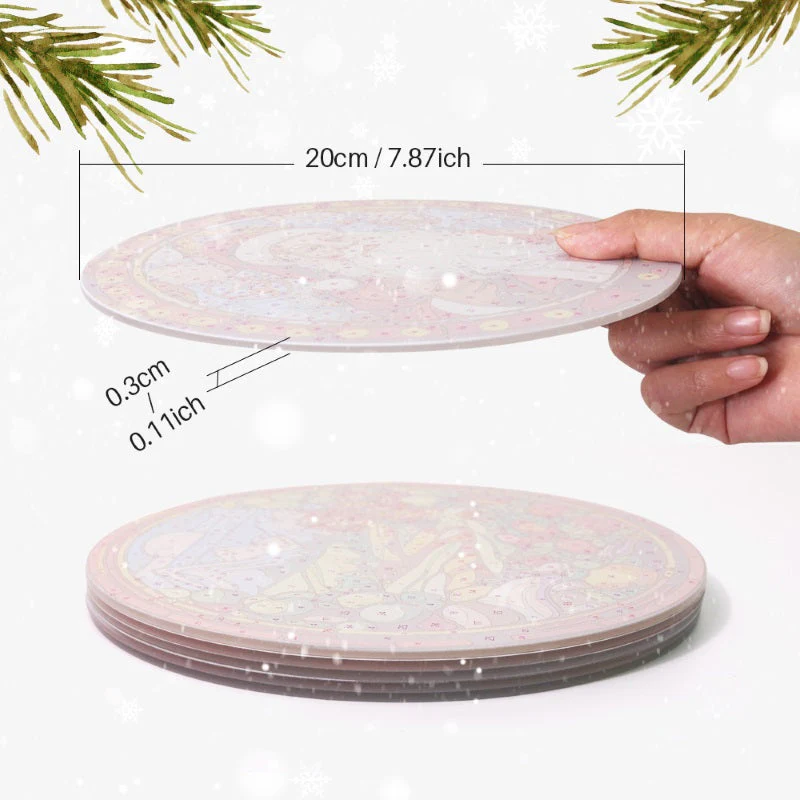 Paint by Numbers - Christmas Placemats | 6 Pieces - Image 4