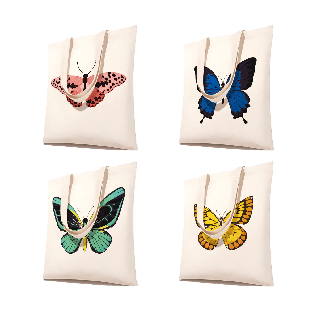 Paint by Numbers Totebag – Butterflies | 4 variants