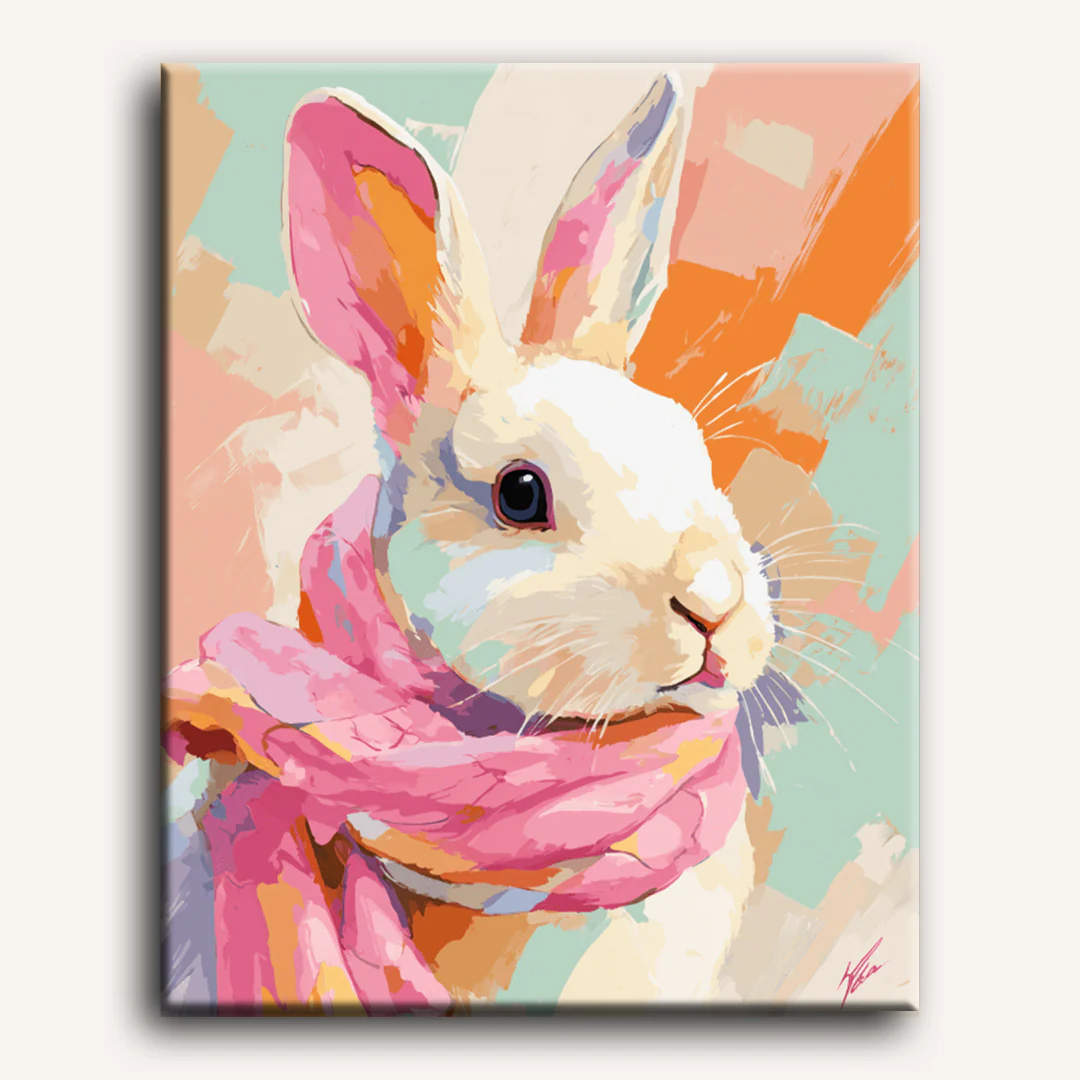 Pastel bunny | Paint by Number - Image 2