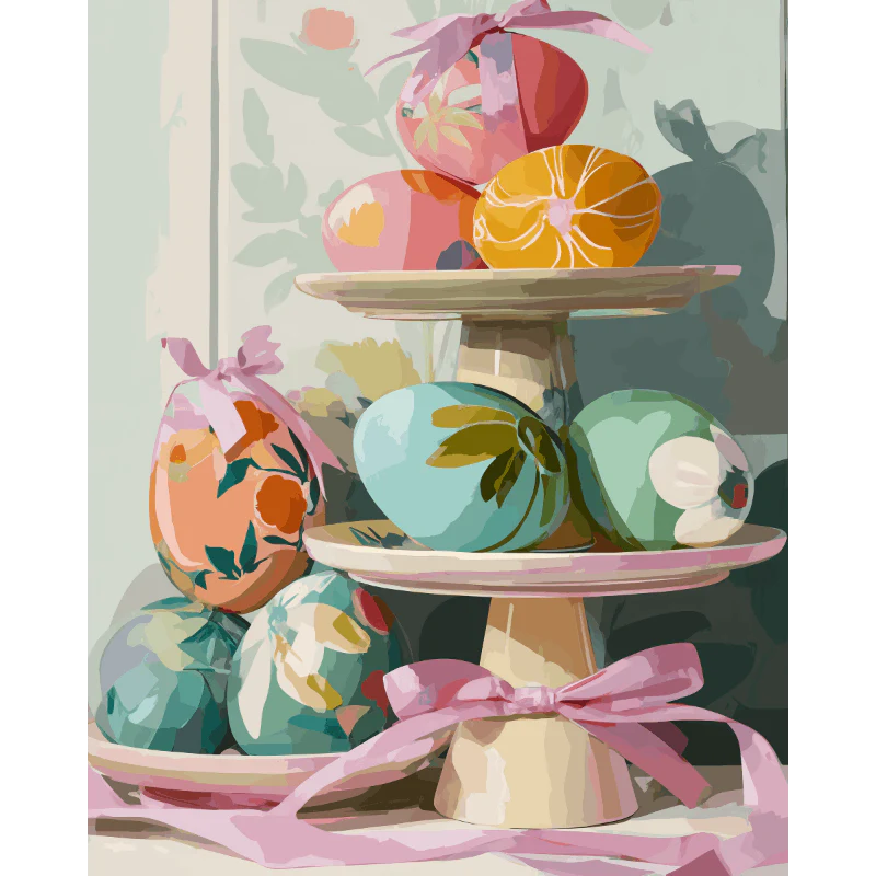 Pastel Easter eggs | Paint by Number