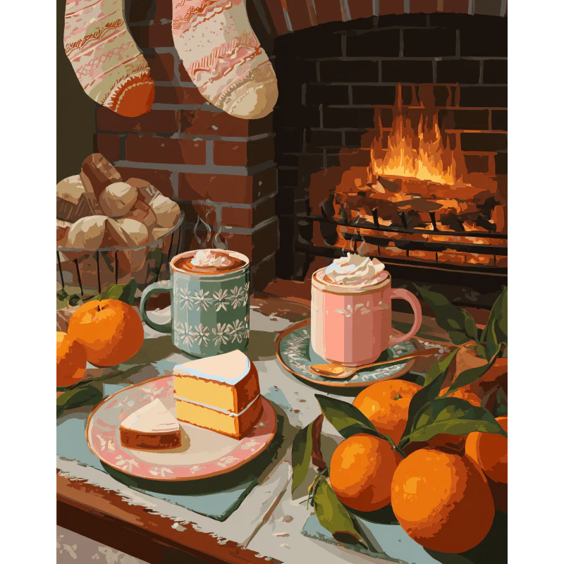 Tangerines aroma | Paint by Number