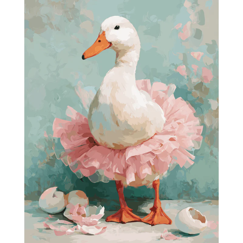 The Goose Ballerina | Paint by Number