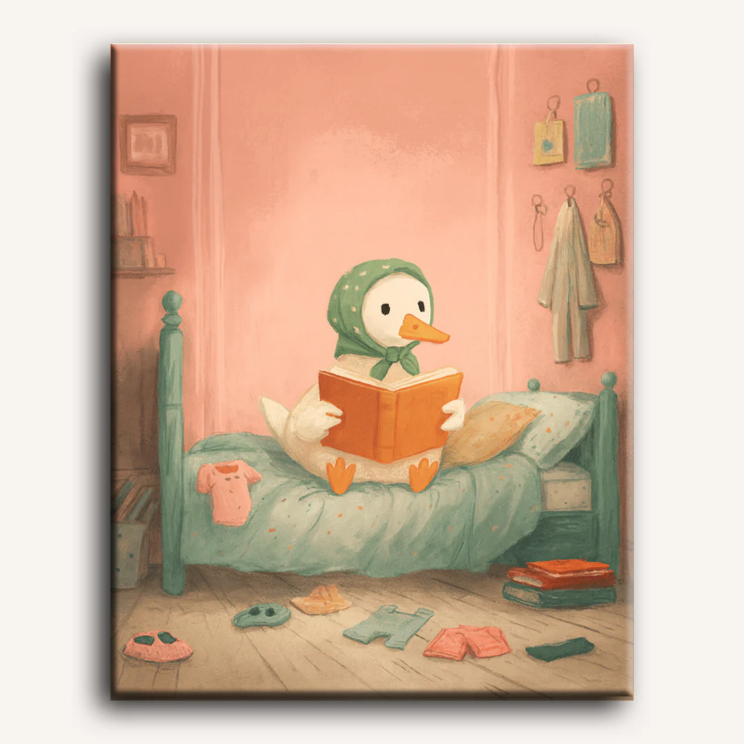The White Goose in the Bedroom | Paint by Number - Image 2