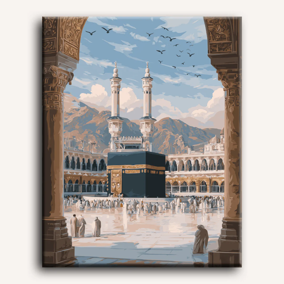 Toward the Kaaba | Paint by Number - Image 2